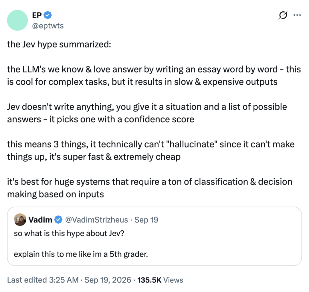 Jev Choice, Score, and Noul output types